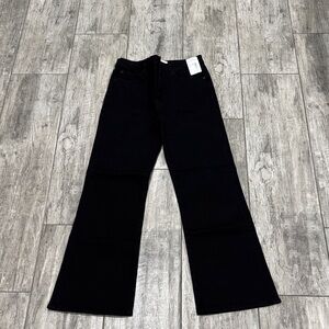 NWT Frame Denim Black Wide Leg Jeans